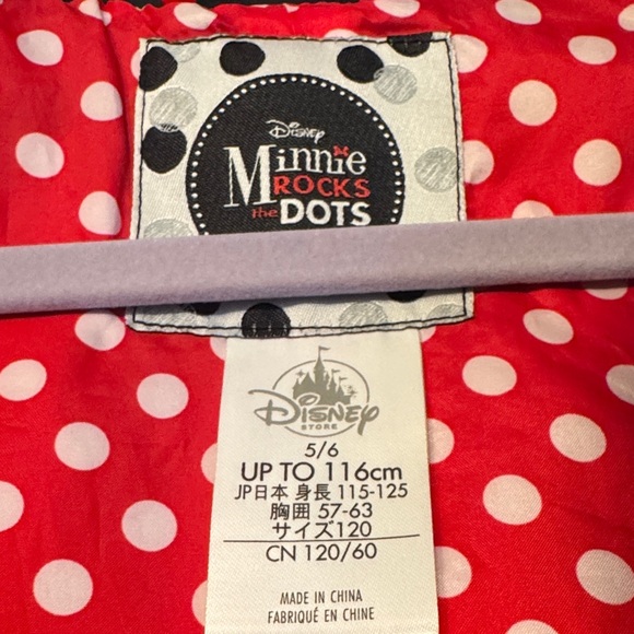 Disney Minnie Rocks the Dots Synthetic Leather Jacket with Red and Silver Design - Picture 5 of 7